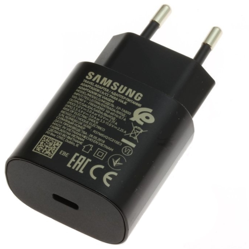Samsung Super Fast USB-C Charger EP-TA800EBE - Bulk - Black